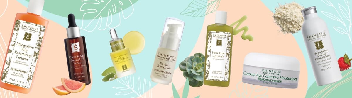 Eminence Organic Skin Care product collection featuring natural skincare products
